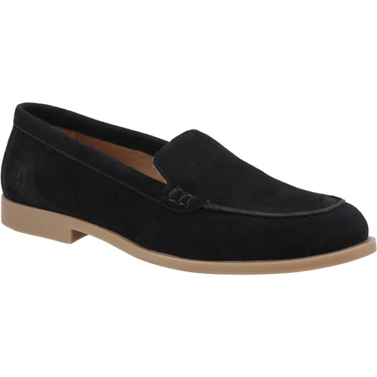 Hush Puppies Natasha Leren Dames Zwarte Instappers - Image 1