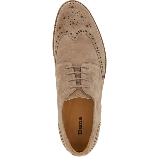 Dune Stanford Suède Heren Beige Brogues Schoenen - Image 3