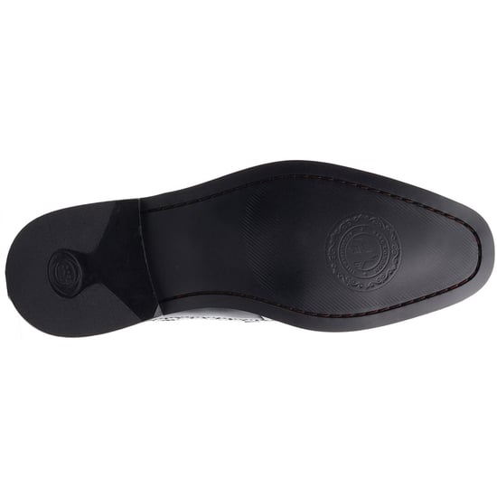 Base London Havisham Leren Heren Zwarte Brogues Schoenen - Image 3