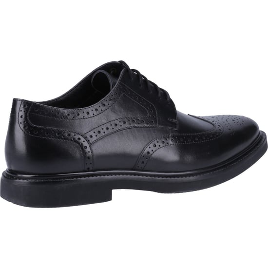 Hush Puppies Kingston Leren Heren Zwarte Brogues Schoenen - Image 2