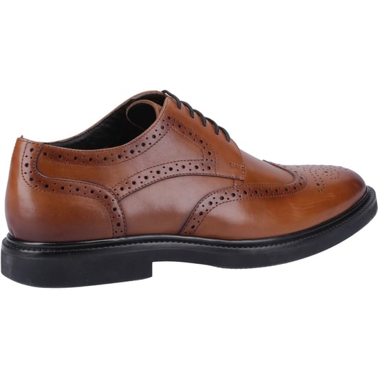 Hush Puppies Kingston Leren Heren Tan Brogues Schoenen - Image 2