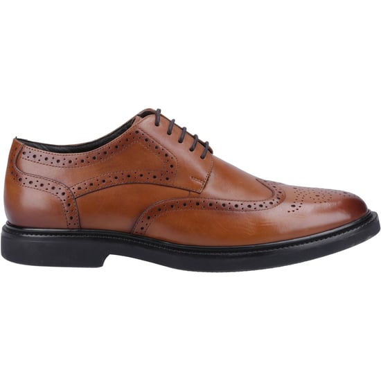 Hush Puppies Kingston Leren Heren Tan Brogues Schoenen - Image 4