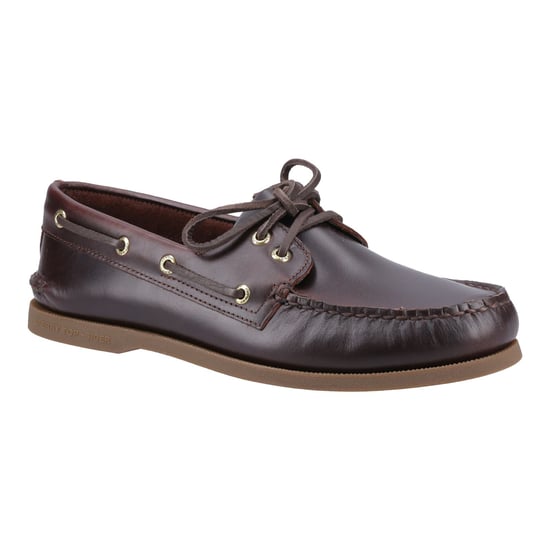Sperry Authentic 2 Eye Leer Heren Amaretto Bootsschoenen - Image 6