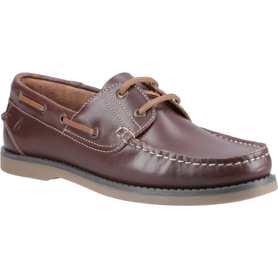 Hush Puppies Wilson Leren Heren Bruine Bootschoenen - Image 1