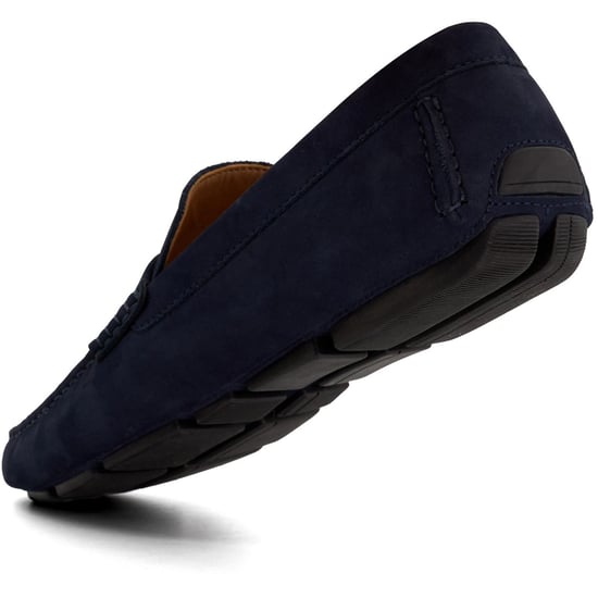 Dune Bradlay Suède Heren Blauwe Mocassinschoenen - Image 3