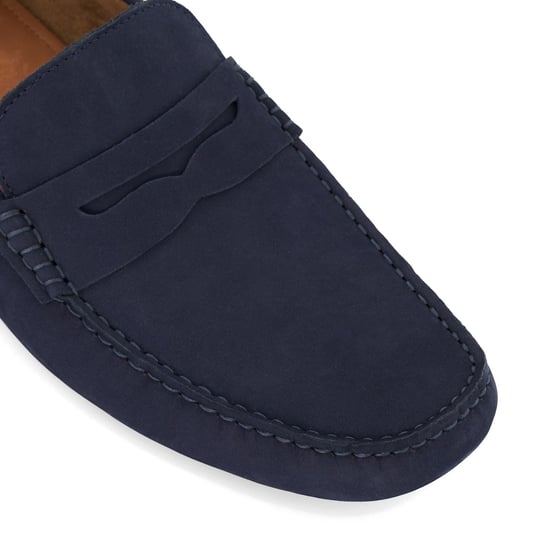 Dune Bradlay Suède Heren Blauwe Mocassinschoenen - Image 6