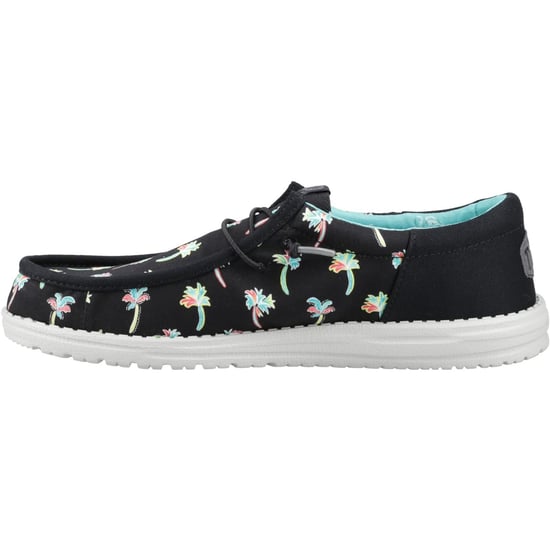 HEYDUDE Wally Funk Party Palm Katoenen Heren Zwart/Multicolor Moccasin Schoenen - Image 4