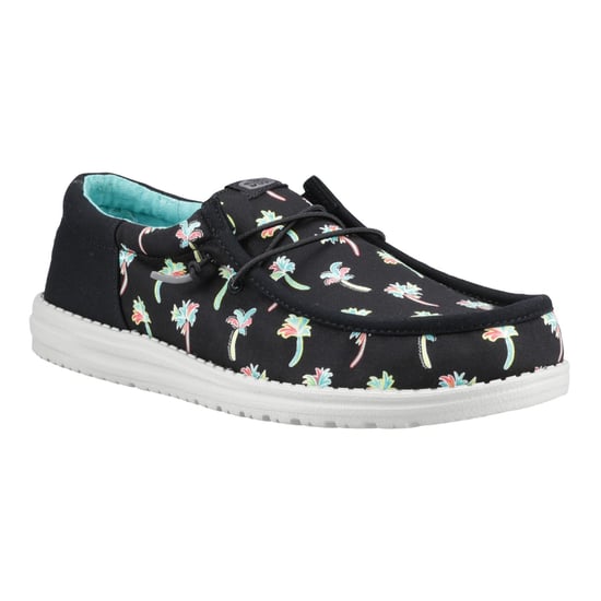 HEYDUDE Wally Funk Party Palm Katoenen Heren Zwart/Multicolor Moccasin Schoenen - Image 6