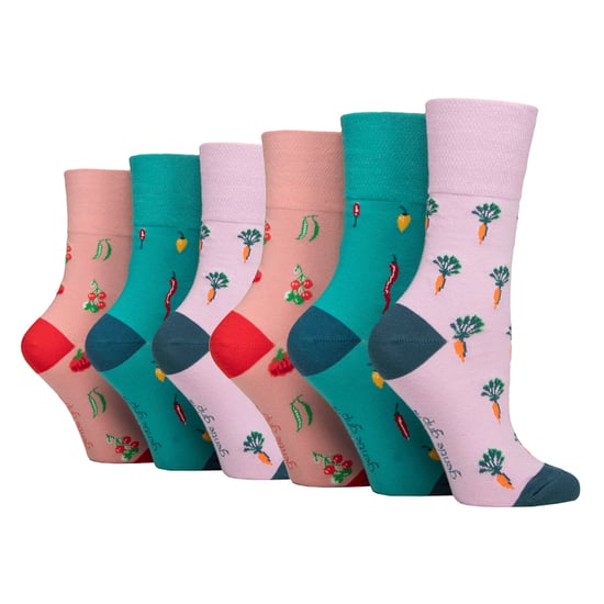 6 Paar Dames Niet-Elastische Zachte Top Diabetessokken - Image 1