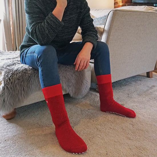 6 Paar Heren Thermische Binnen Slippersokken met Grip - Image 5