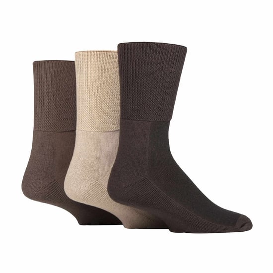 3 Pack Extra Breed Bamboe Diabetessokken voor Opgezette Benen - Image 1