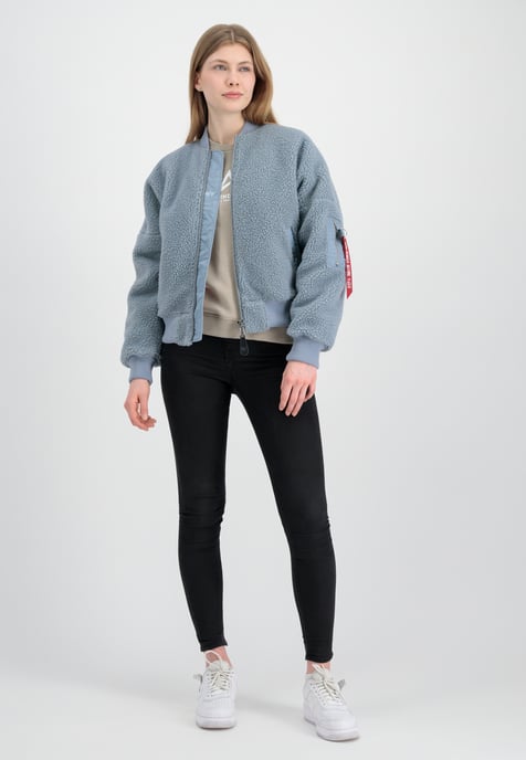 MA-1 VF Vintage Fit Teddy Bomber Jacket Women - Image 2