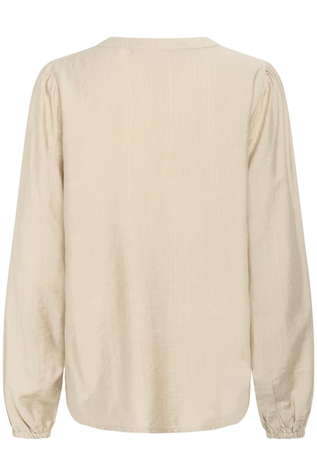 Blouse met lange mouwen Regular fit cream - Image 5