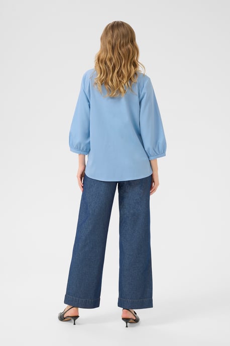 Blouse met lange mouwen Loose fit blue - Image 2