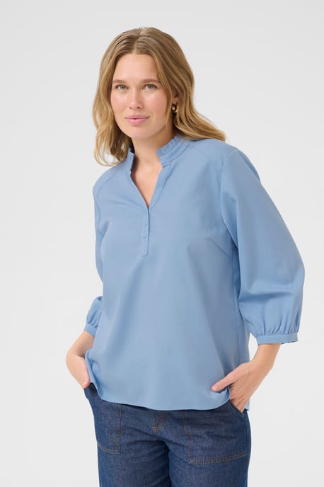 Blouse met lange mouwen Loose fit blue - Image 3