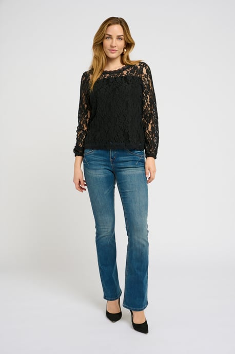 Blouse met korte mouwen Regular fit - Image 2