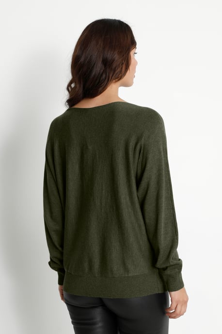 Pullover Oversize fit olive - Image 3
