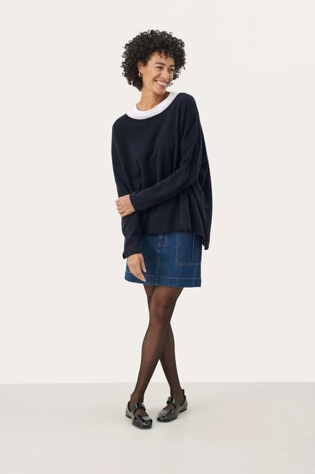 Pullover Loose fit navy - Image 1