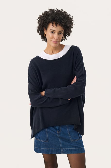 Pullover Loose fit navy - Image 2