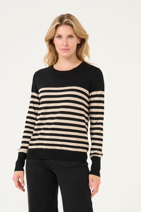 Pullover Regular fit black offwhite - Image 2