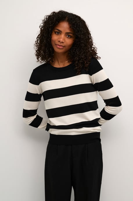 Pullover Regular fit black offwhite - Image 2