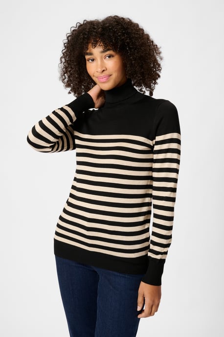 Pullover Slim fit black offwhite - Image 5