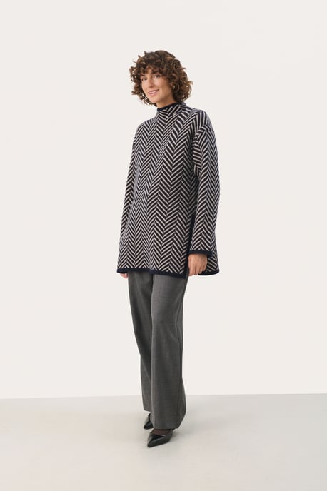 Pullover Oversize fit navy - Image 2