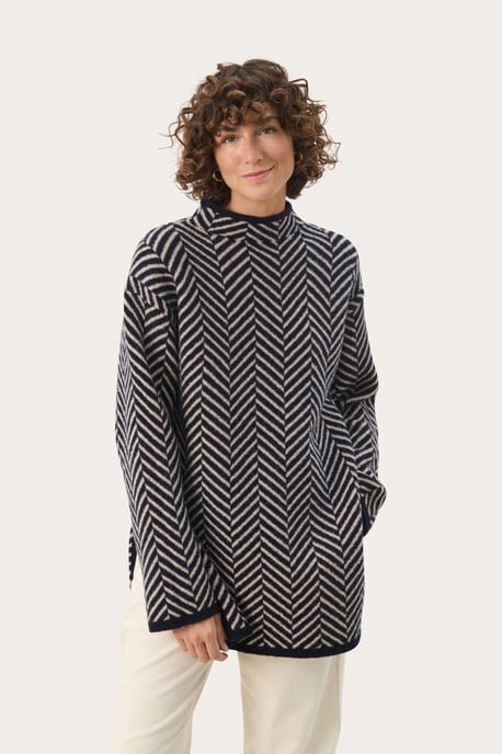 Pullover Oversize fit navy - Image 3