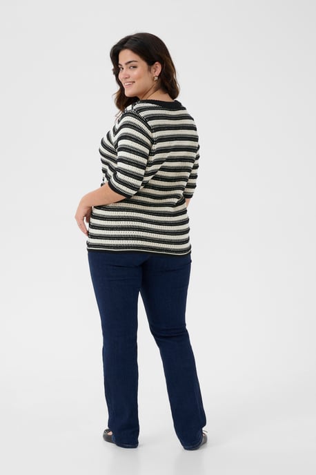 Pullover Loose fit black offwhite - Image 4
