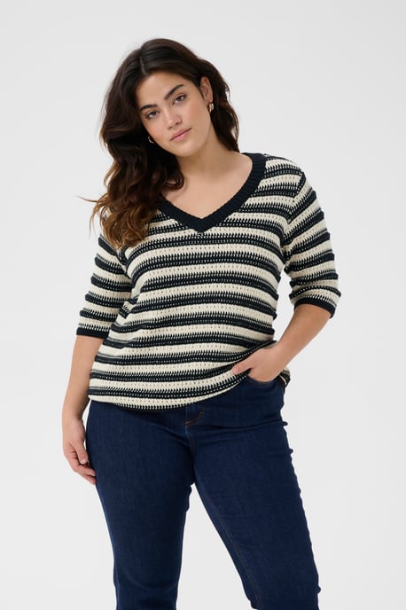 Pullover Loose fit black offwhite - Image 5