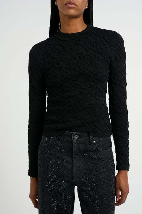 Pullover Slim fit black - Image 4