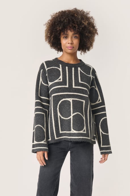 Pullover Regular fit black offwhite - Image 2