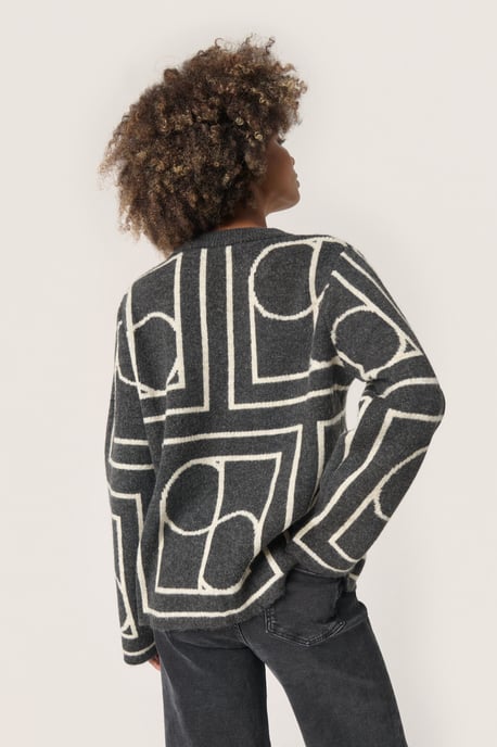 Pullover Regular fit black offwhite - Image 3
