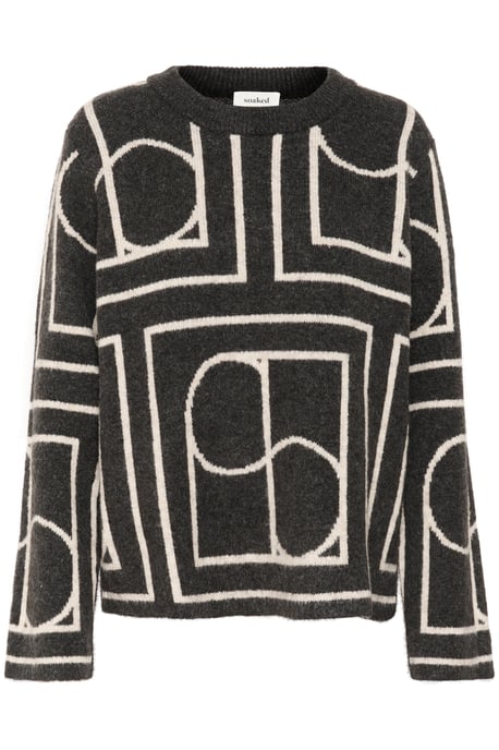 Pullover Regular fit black offwhite - Image 4