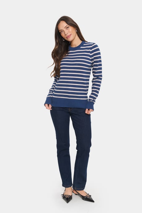 Pullover Regular fit blue white - Image 2