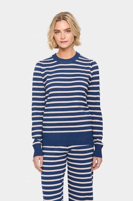 Pullover Regular fit blue white - Image 3