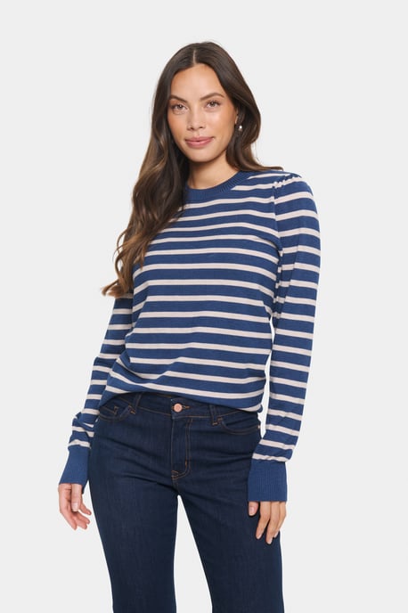 Pullover Regular fit blue white - Image 4