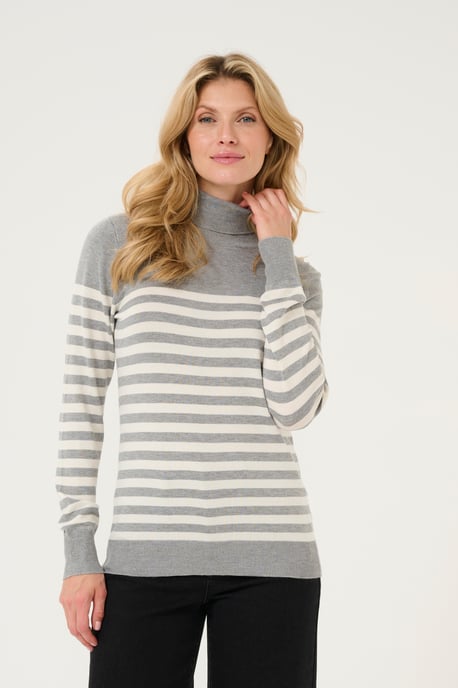 Pullover Slim fit grey white - Image 2