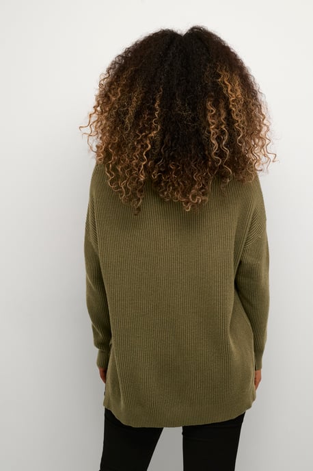 Pullover Oversize fit olive - Image 3