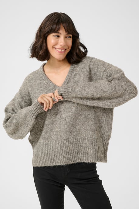 Pullover Loose fit light grey - Image 3