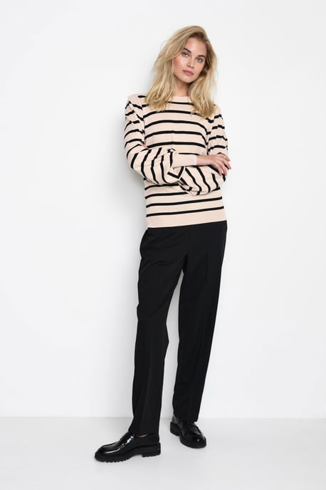 Pullover Regular fit black offwhite - Image 2