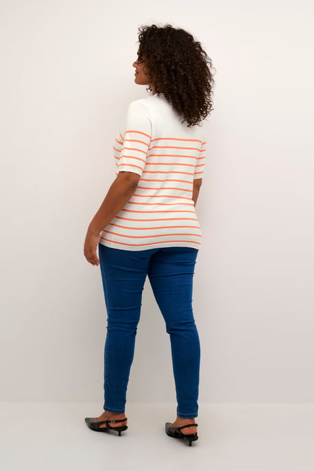 Pullover Regular fit white orange - Image 2