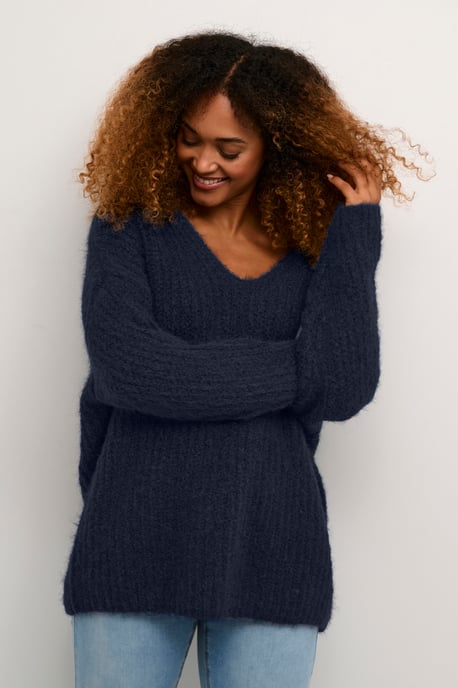 Pullover Oversize fit dark blue - Image 4