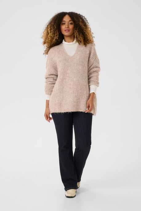Pullover Oversize fit beige - Image 2