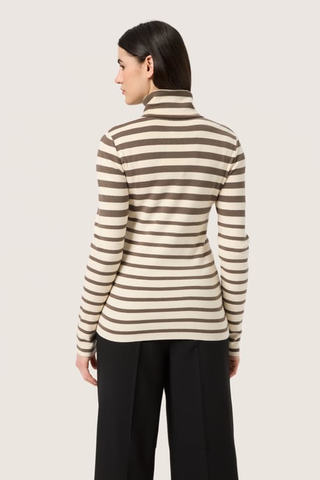 Pullover Slim fit brown white - Image 3