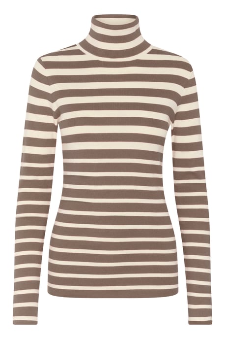 Pullover Slim fit brown white - Image 4