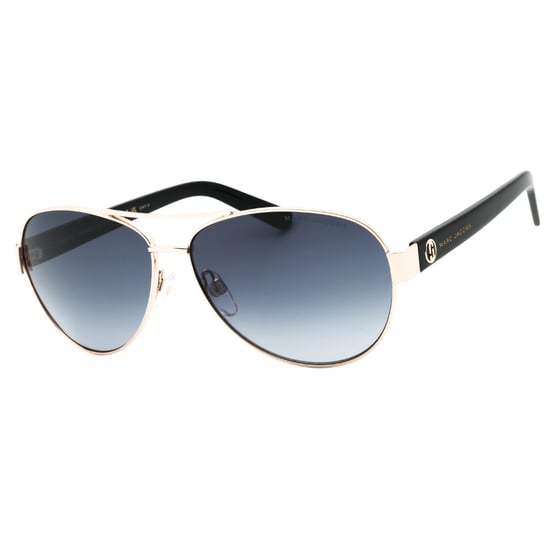 Marc Jacobs Grey Gradient Lensed Gold Detail Zwarte Zonnebril - Image 2