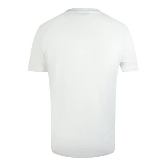 Cavalli Class Gebarsten Gespoten Logo Wit T-shirt - Image 2