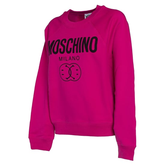 Moschino Milano Dubbele Smiley Fuxia-trui - Image 3