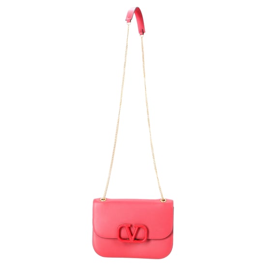 Valentino Small Vlock Chain Shoulder Bag in Leather - Image 1